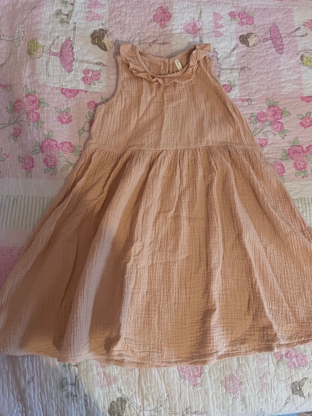 Girls' Rylee + Cru Marie Dress Peach